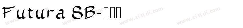 Futura SB字体转换